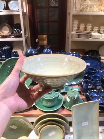 Tô xòe 18x5x7.3cm xanh bơ