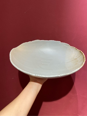 Tô oval 12inch màu ghi