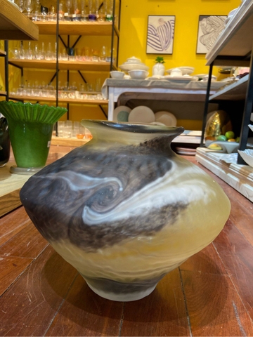 Lọ hoa ombre tím nâu