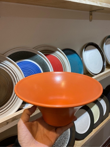 Tô loe 20.5x9.5 cm màu cam