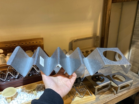 Giá Để Taco Inox Mờ Đặc có sốt 4 ngăn