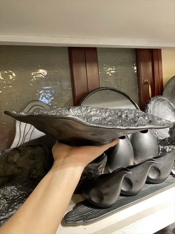 Đĩa sâu 11.5inch đen méo C272