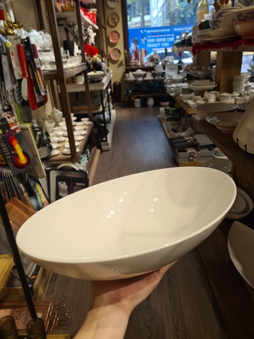 Tô oval sâu lòng 36 cm Trắng Ngà