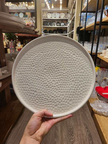 Dĩa tròn vành đứng 30cm lộc phát (không vệt)- tàn ong