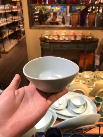 Chén cơm 11.5x5cm xanh Lục Bảo