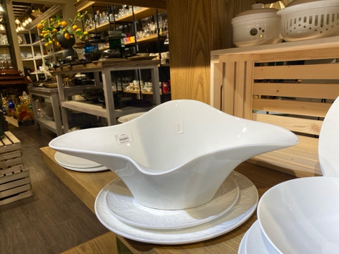 Tô cá 18inch trắng trơn