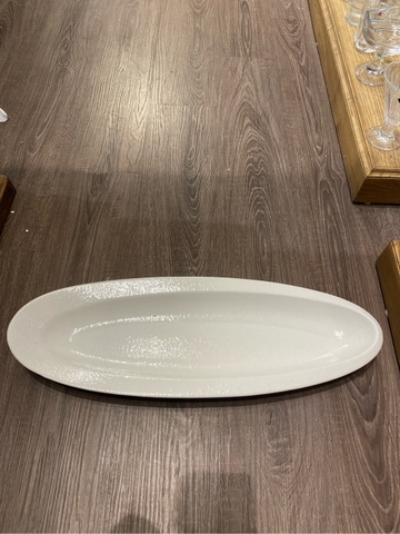 Dĩa oval 55x19 cm tuyết trắng