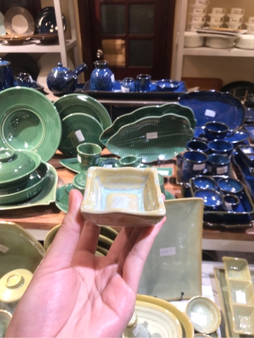 Chén chấm vuông 6.3x2.8cm xanh bơ