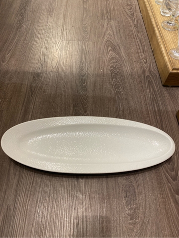 Dĩa oval 50x18 cm tuyết trắng