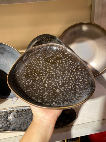 Đĩa tam giác 9 mè đen