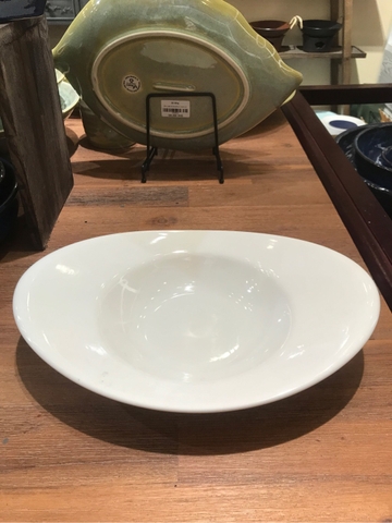 Tô oval vành 26 cm Trắng Ngà