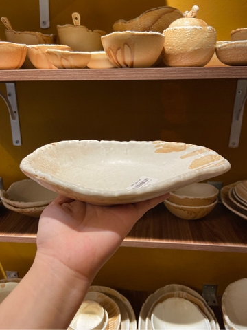 Đĩa thuyền 8inch nâu sa mạc