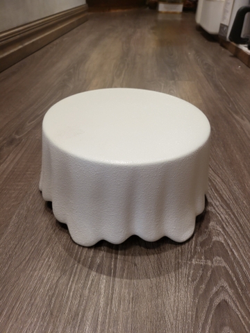 Dĩa bàn trang trí 20x11cm màu tuyết trắng