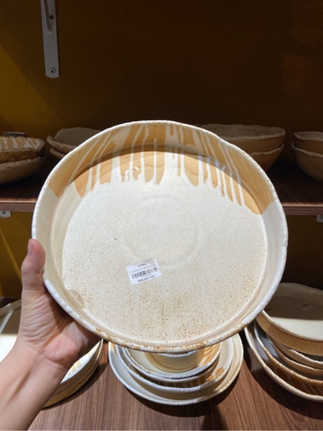 Tô tròn cao 10inch nâu sa mạc