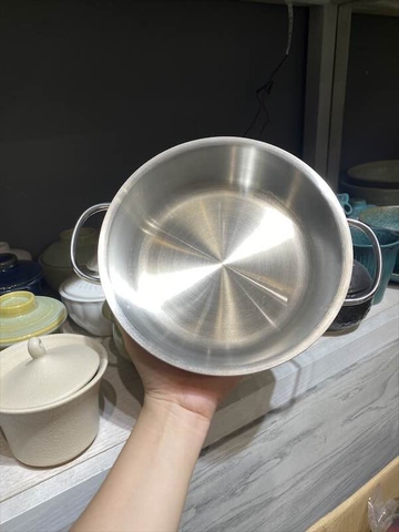 Chảo inox phủ ceramic 18 x 4.7cm Edelkochen_KN - Kem