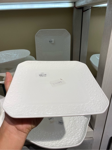Đĩa vuông 20.5cm Pearl
