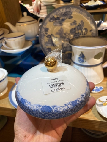 Nắp soup Blue and white
