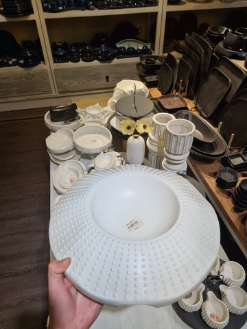 Đĩa trang trí nhum 30m tuyết trắng