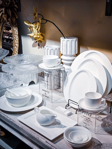 Bộ Bát Đĩa Diamond 47 chi tiết