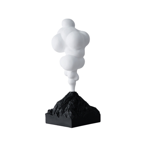 Tượng núi lửa phun trào trắng