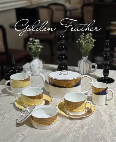 Bộ Trà Golden Feather 6 Chén