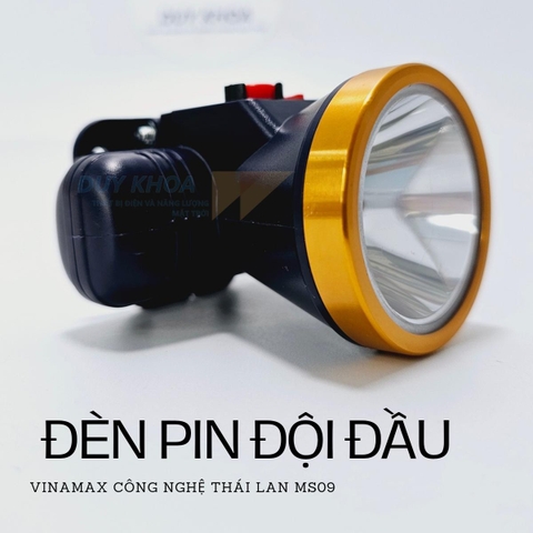 Đèn Pin Đội Đầu Siêu Sáng Chiếu Sáng Chuyên Dụng Cho Chạy Bộ, Cắm Trại, Sữa chữa khu vực không có điện MS09 Vinamax
