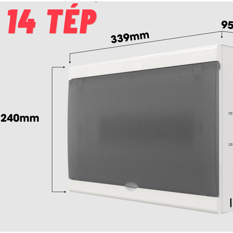 Tủ điện gắn nổi Rạng Đông đế thép cán nguội, mặt ốp - mặt che nhựa ABS - PCC chống va đập vượt trội, chịu nhiệt cao, chống cháy, cách điện tốt