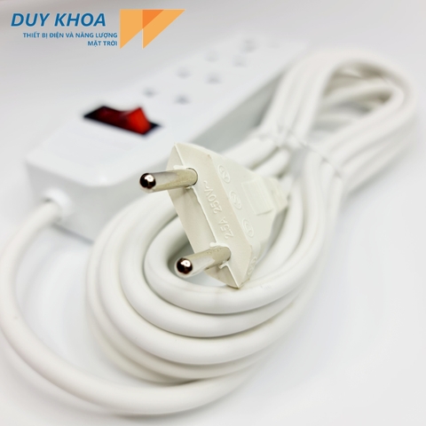 Ổ Cắm Điện 4 Lỗ cắm Màu Trắng Vinamax