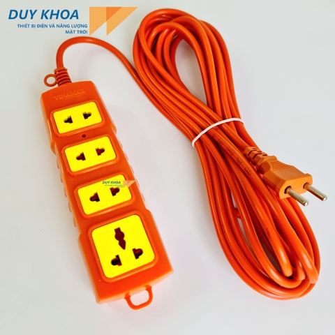 Ổ CẮM ĐIỆN CHỊU TẢI 4 CỬA LÕI SỨ 6000W VINAMAX