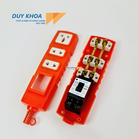Ổ Cắm điện chịu tải Mặt sứ và Lõi sứ có CB 30A Vinamax