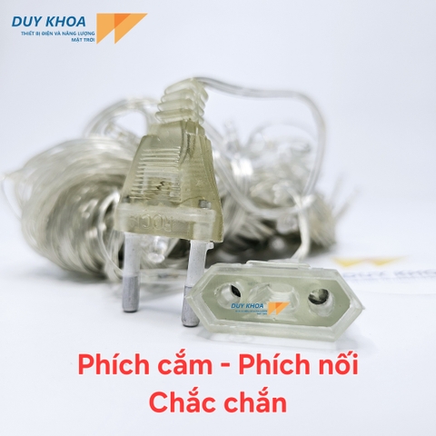 Dây Đèn Led Chớp Nháy dài 8m Nhiều Màu Loại tốt - Đèn Trang Trí Noel, Giáng Sinh, Ngày Lễ Tết
