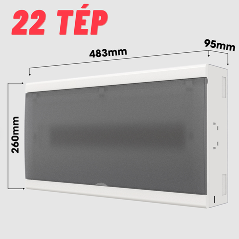 Tủ điện gắn nổi Rạng Đông đế thép cán nguội, mặt ốp - mặt che nhựa ABS - PCC chống va đập vượt trội, chịu nhiệt cao, chống cháy, cách điện tốt