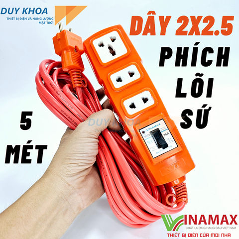 Ổ Cắm điện chịu tải Mặt sứ và Lõi sứ có CB 30A Vinamax