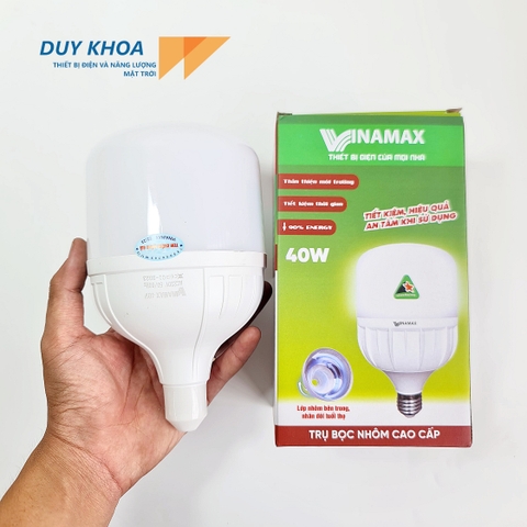 Đèn Bulb trụ bọc nhôm VINAMAX 40W