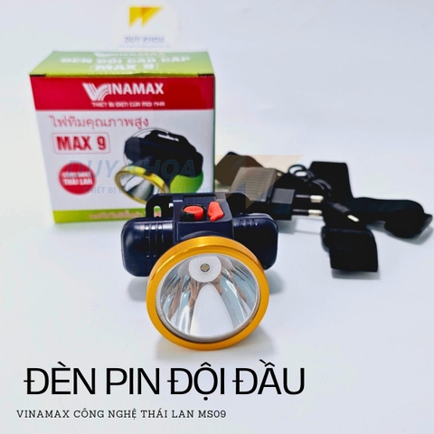 Đèn Pin Đội Đầu Siêu Sáng Chiếu Sáng Chuyên Dụng Cho Chạy Bộ, Cắm Trại, Sữa chữa khu vực không có điện MS09 Vinamax