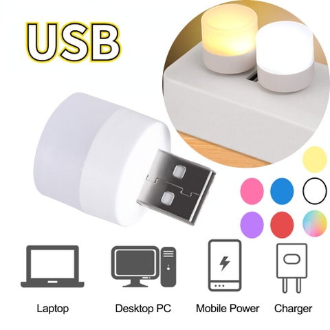 Đèn led USB, có 3 màu lựa chọn. Dùng làm đèn ngủ, đèn đọc sách, đèn chiếu sáng