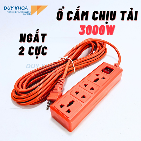 Ổ cắm 4 lỗ có công tắc ngắt 2 cực 2E chịu tải Vinamax