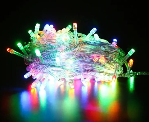 Dây Đèn Led Chớp Nháy dài 8m Nhiều Màu - Đèn Trang Trí Noel, Giáng Sinh, Ngày Lễ Tết