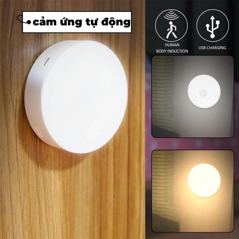 Đèn Cảm Biến Chuyển Động Có thể lưu điện đến 30 ngày Thông Minh - Có thể đổi màu