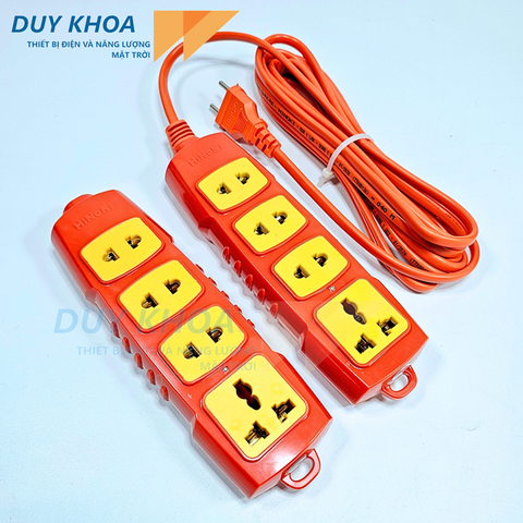 Ổ cắm điện 4 lõi sứ Hinoki – an toàn, bền chắc, tiện dụng cho gia đình