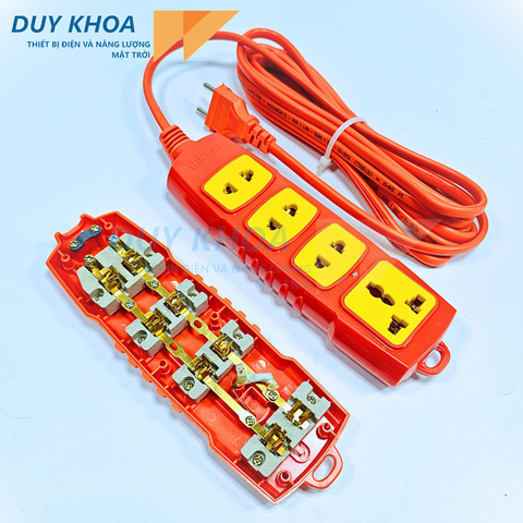 Ổ cắm điện 4 lõi sứ Hinoki – an toàn, bền chắc, tiện dụng cho gia đình