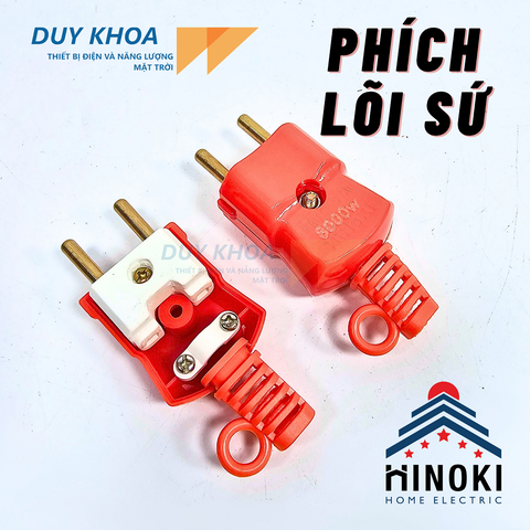 Phích cắm điện lõi sứ 8000W Hinoki