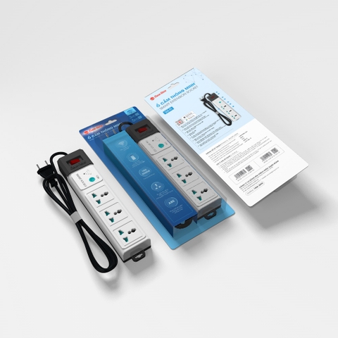 Ổ cắm thông minh Wifi có dây 5m và 3m. Có thể điều khiển Tắt, Mở, Hẹn Giờ Tắt Mở bằng điện thoại qua Wifi - Rạng Đông