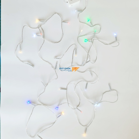 Dây Đèn Led Chớp Nháy dài 4m Nhiều Màu - Đèn Trang Trí Noel, Giáng Sinh, Ngày Lễ Tết