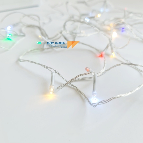 Dây Đèn Led Chớp Nháy dài 8m Nhiều Màu - Đèn Trang Trí Noel, Giáng Sinh, Ngày Lễ Tết