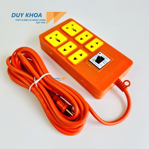 Ổ Cắm Điện Chịu Tải 6 Lõi Sứ Có CB30A Vinamax