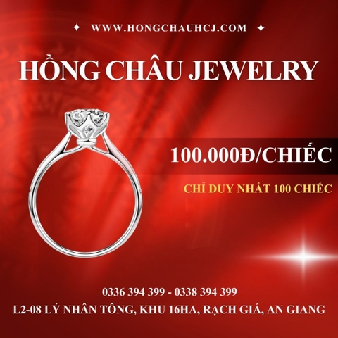 Nhẫn Bạc - NB001 - Đá Cao Cấp - Bạc 925