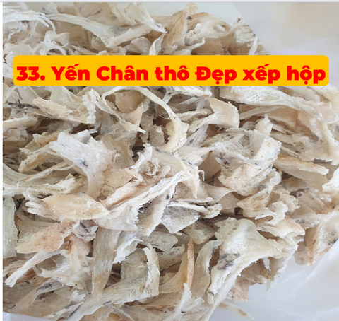 Yến Chân Thô Đẹp xếp hộp - 100g