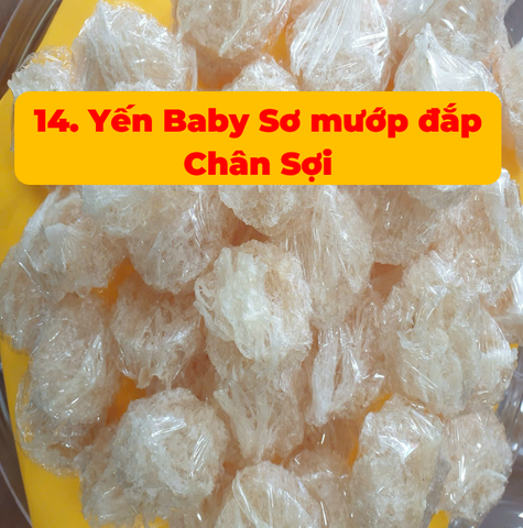 14 Yến Baby Sơ mướp đắp Chân Sợi - 100g
