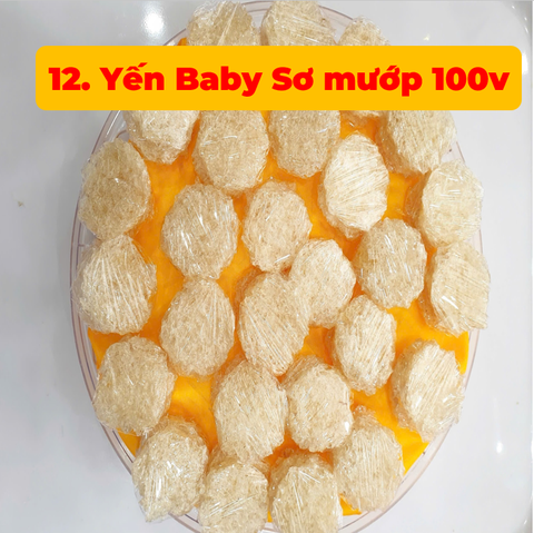 12 Yến Baby Sơ mướp 100v - 100g